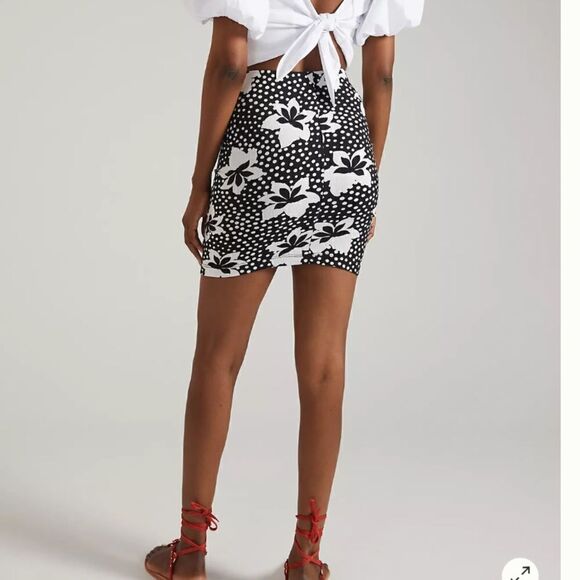 NWT PORRIDGE RUCHED KNIT MINI SKIRT Small - Picture 4 of 12